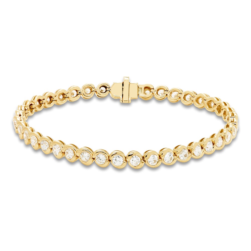 Hearts Desire Diamond Bracelet 4 ct tw Round 18K Yellow Gold 7" HjtuRsw6