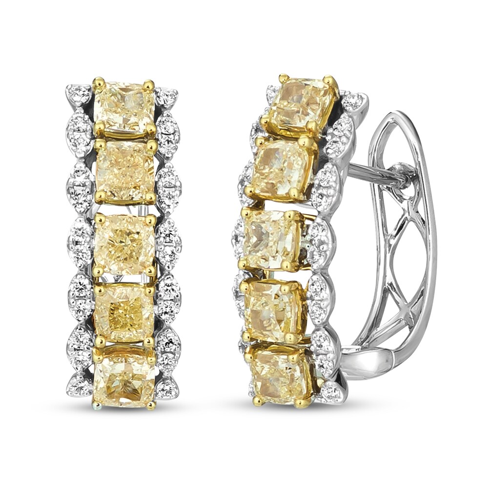 Le Vian Sunny Yellow Diamond Earrings 2-5/8 ct tw 14K Two-Tone Gold HlSPP3aQ [HlSPP3aQ]