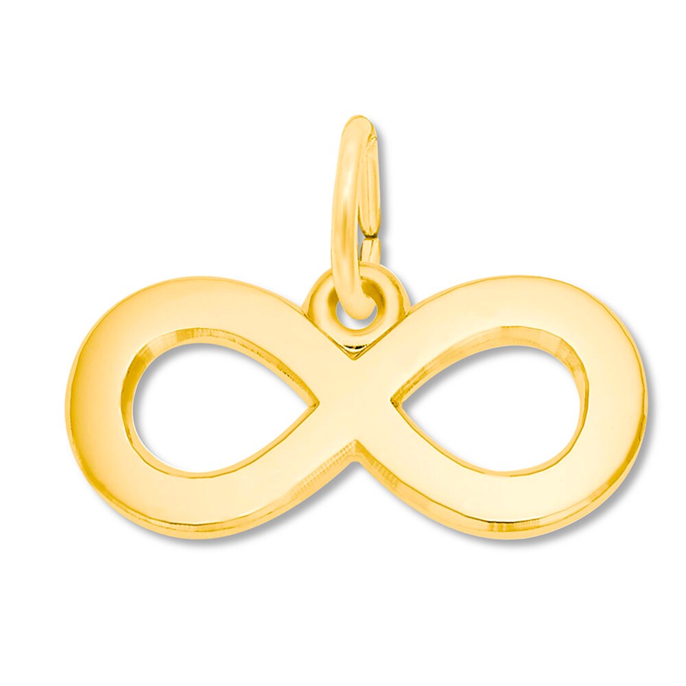 Infinity Charm 14K Yellow Gold IQPdHf1P [IQPdHf1P]