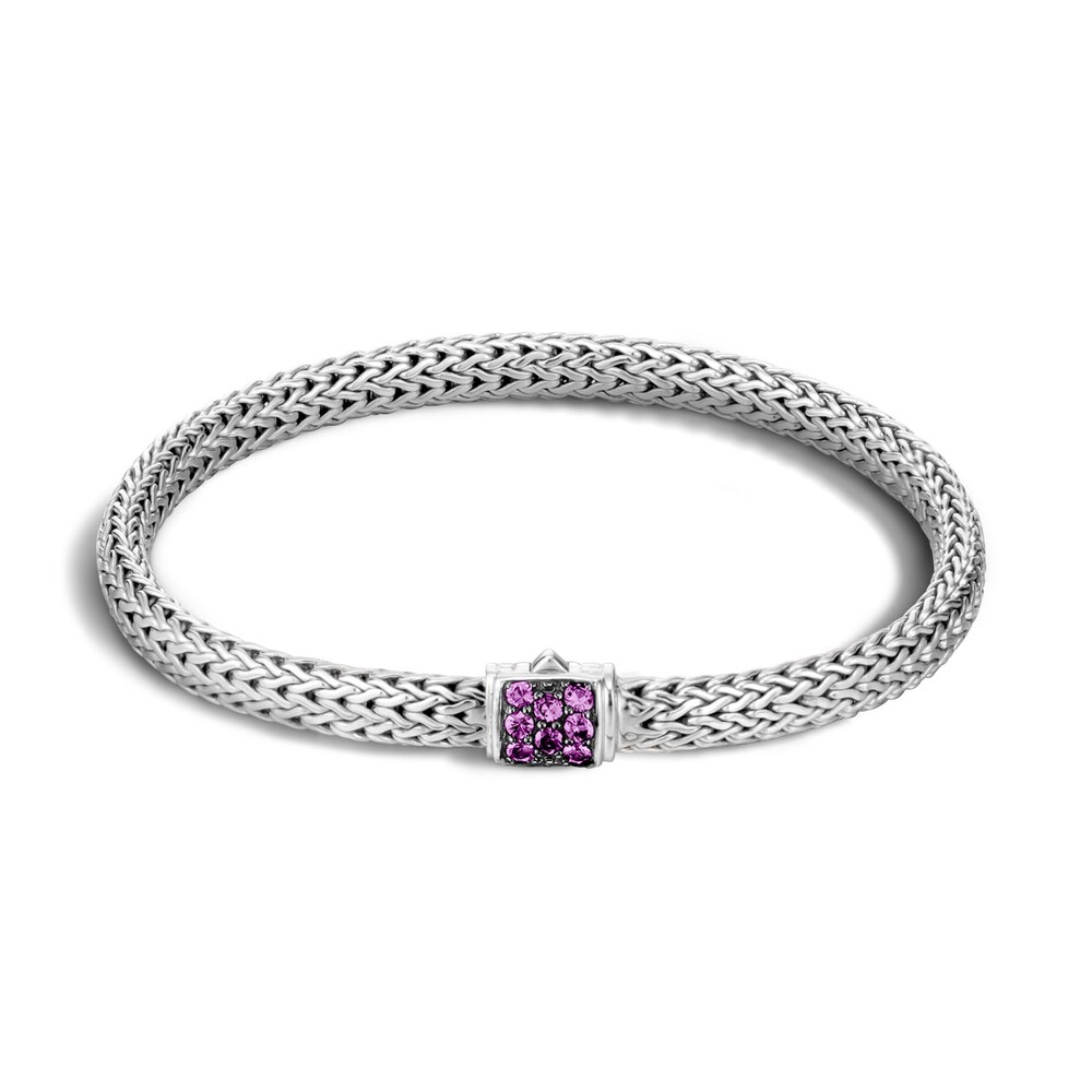 John Hardy Classic Chain 5MM Bracelet in Silver with Gemstone, Small Ie4PYmF1