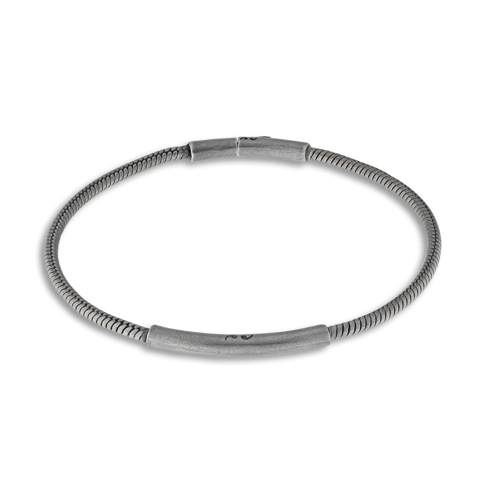 Marco Dal Maso Men's Ultrafine Bracelet Sterling Silver 8" J13OfgNQ