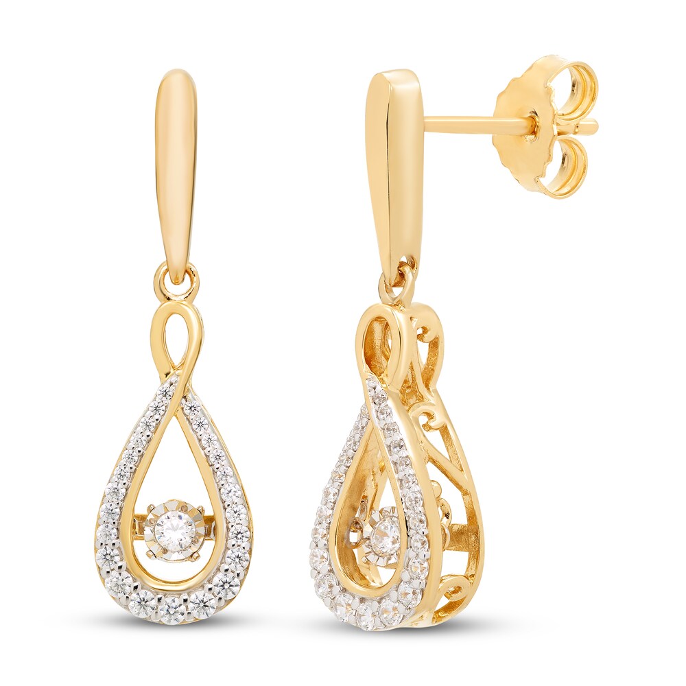 Diamonds in Rhythm 1/3 ct tw Earrings 10K Yellow Gold J6rPaZR1