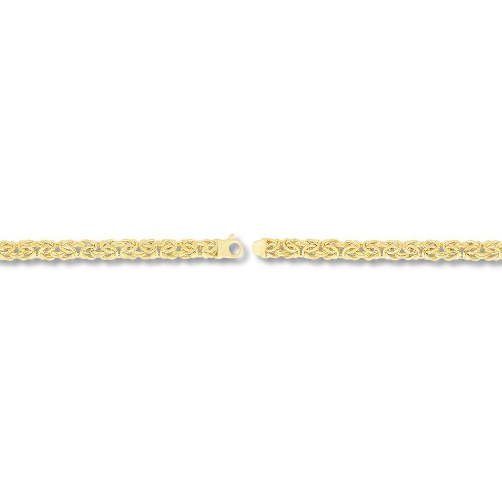 Byzantine Chain Bracelet 14K Yellow Gold 7.25\" J7lX7pl4