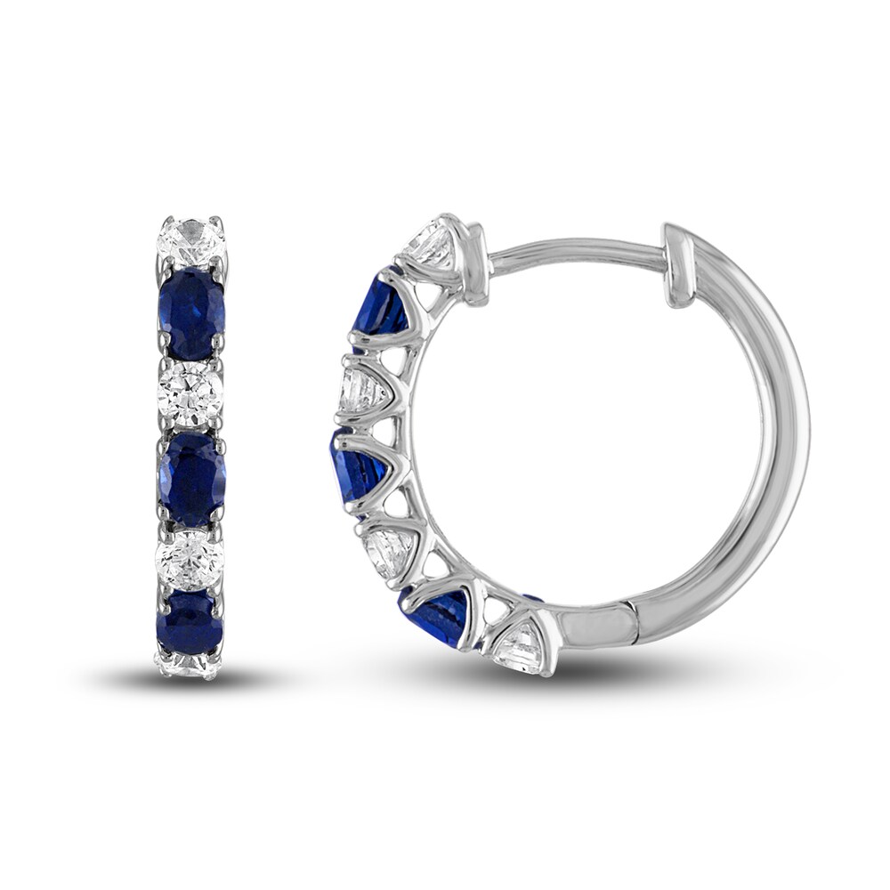 Vera Wang WISH Diamond Hoop Earrings 1/3 ct tw Round 10K White Gold KEQndTrV