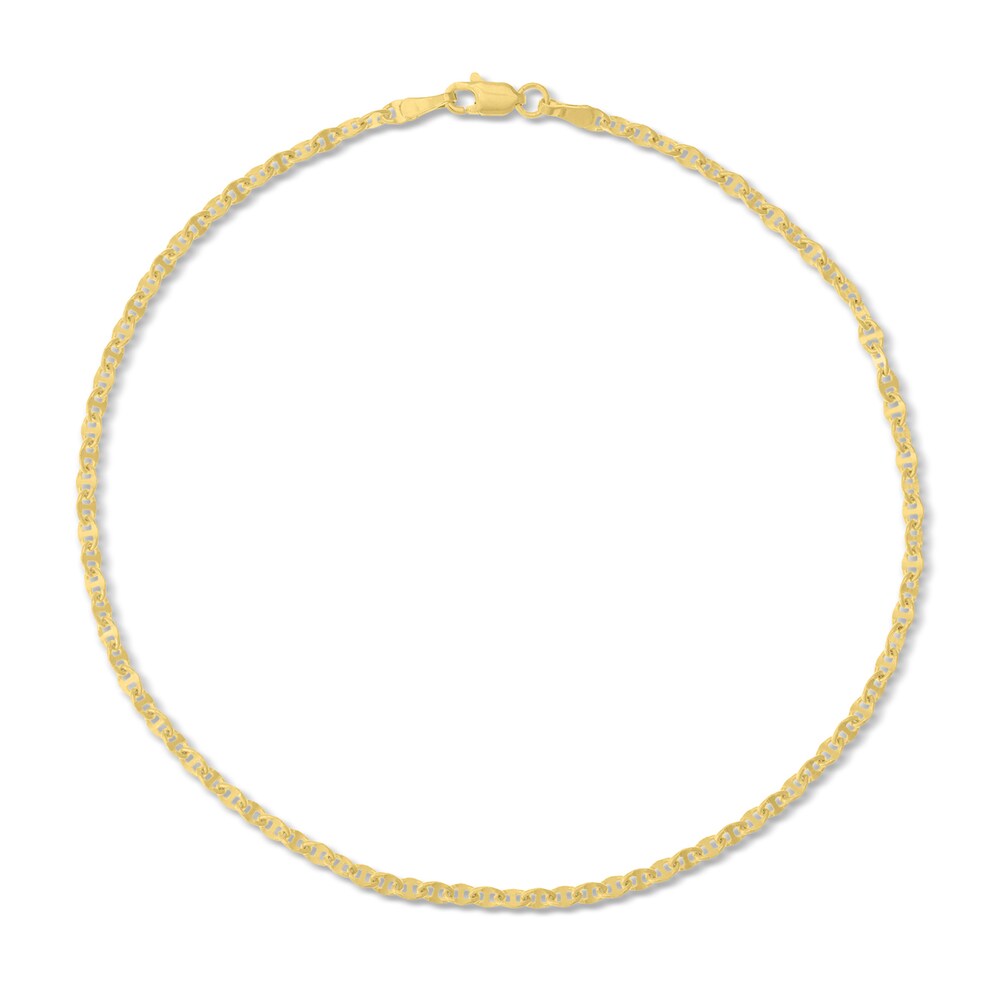 Mariner Chain Anklet 14K Yellow Gold KGvahHBJ