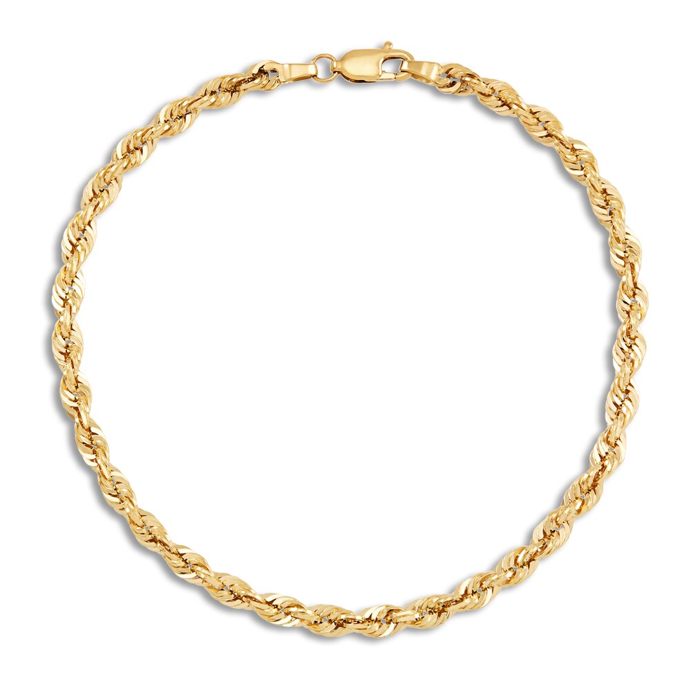Rope Bracelet 14K Yellow Gold 8.5 Length KRPtG8u7