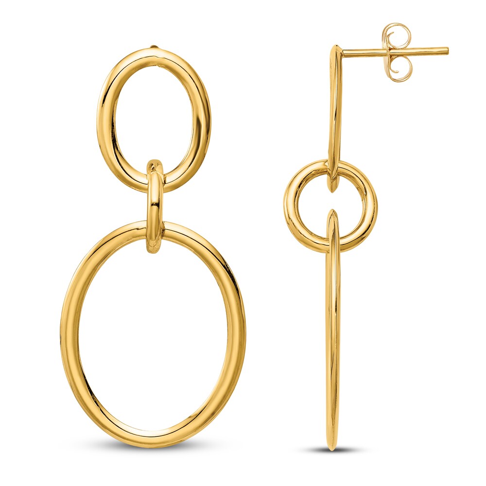 Hoop Earrings 14K Yellow Gold Kv5X5MP1