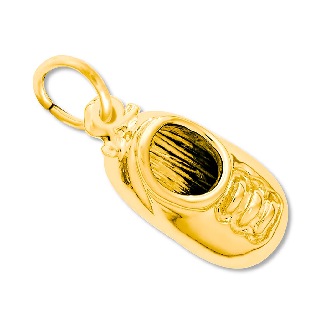 Baby Shoe Charm 14K Yellow Gold Kx7FygBl