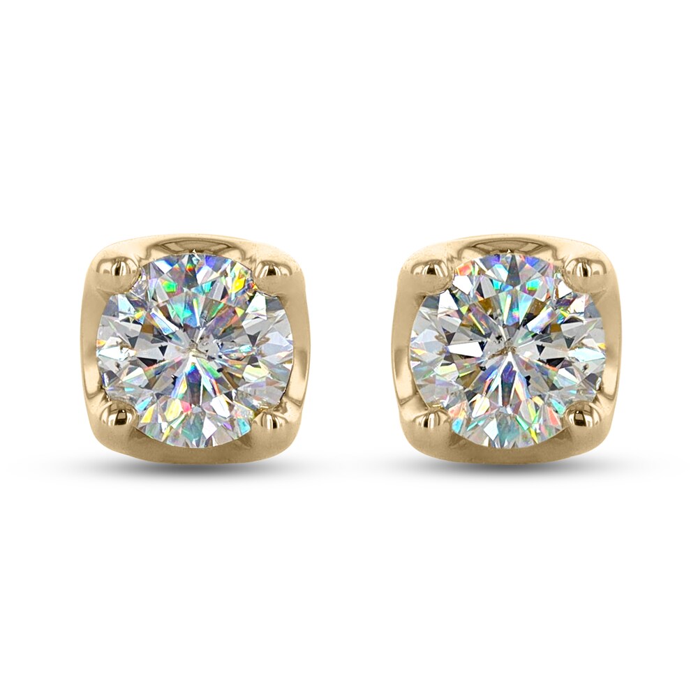 THE LEO First Light Diamond Solitaire Earrings 3/4 ct tw 14K Yellow Gold (I1/I) KyRfq5Mj