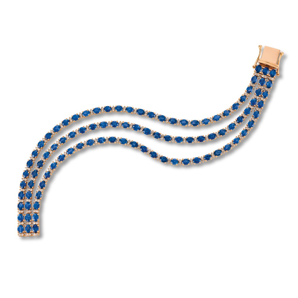 Le Vian Sapphire Bracelet 1-1/3 ct tw Diamonds 14K Strawberry Gold L6cVy7n5