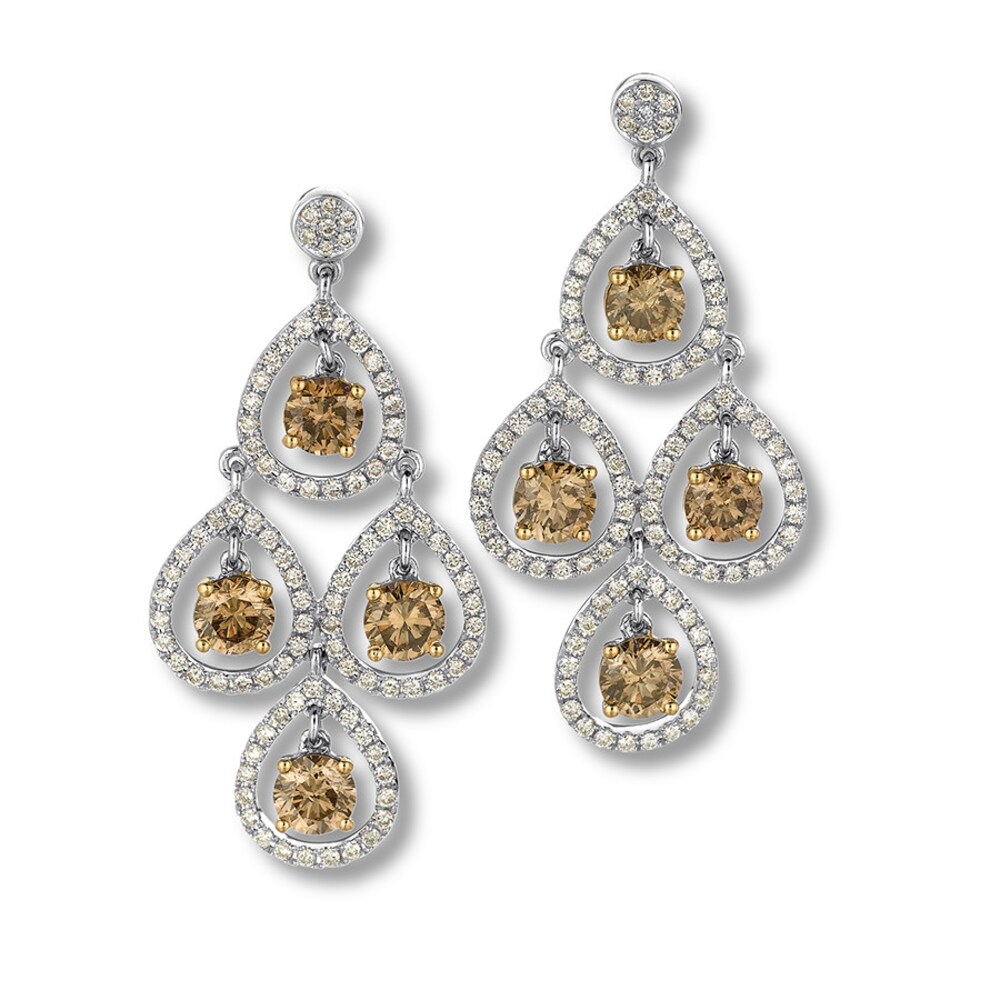Le Vian Diamond Earrings 3-5/8 carat tw 18K Vanilla Gold LAy3FmtX