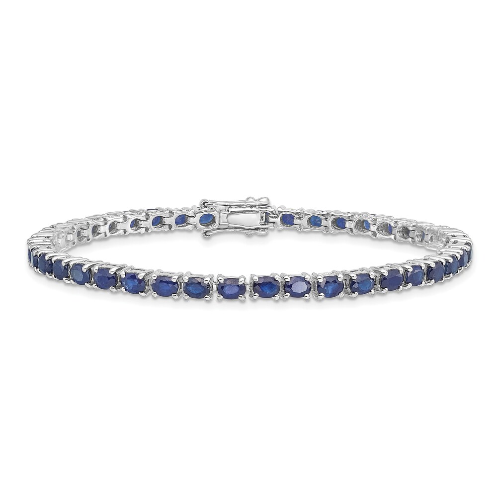 Natural Blue Topaz Tennis Bracelet Sterling Silver LTwd3wtn