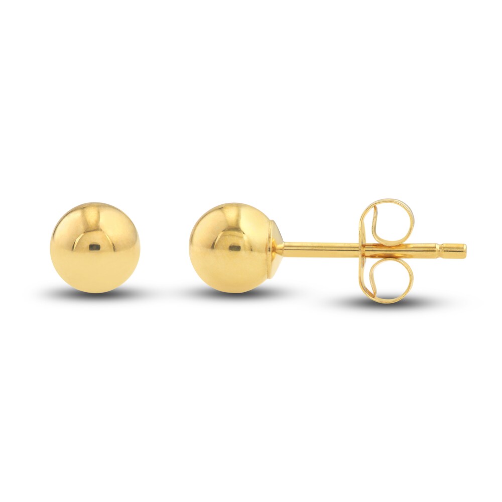 Ball and Hoop Earring Set 14K Yellow Gold LeY2uT4E