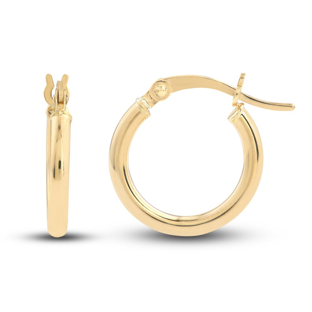 Ball and Hoop Earring Set 14K Yellow Gold LeY2uT4E