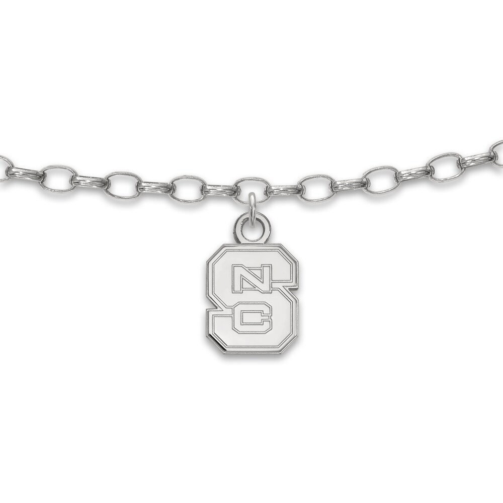 North Carolina State University Anklet Sterling Silver 9" Lu7RBEqb