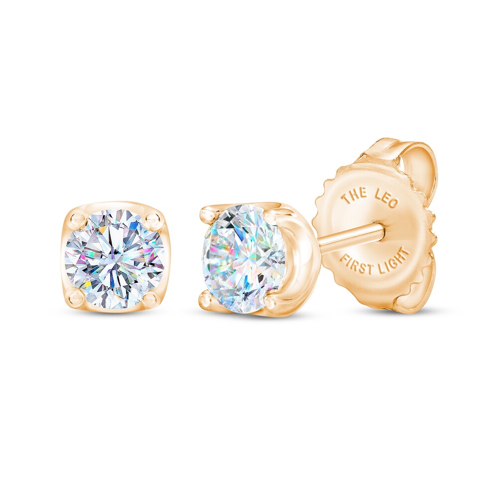 THE LEO First Light Diamond Solitaire Earrings 1/4 ct tw 14K Yellow Gold (I1/I) M6ImnIM4