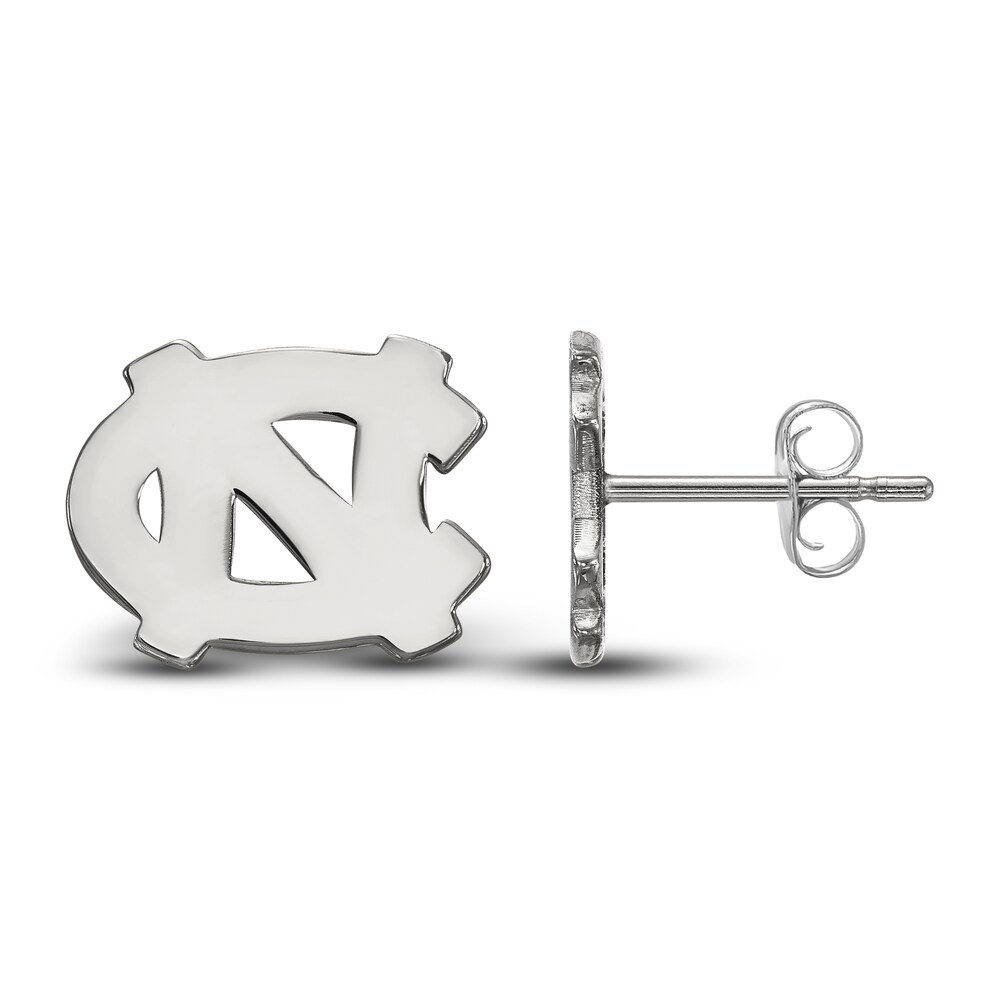 University of North Carolina Stud Earrings Sterling Silver M9Nuakrx