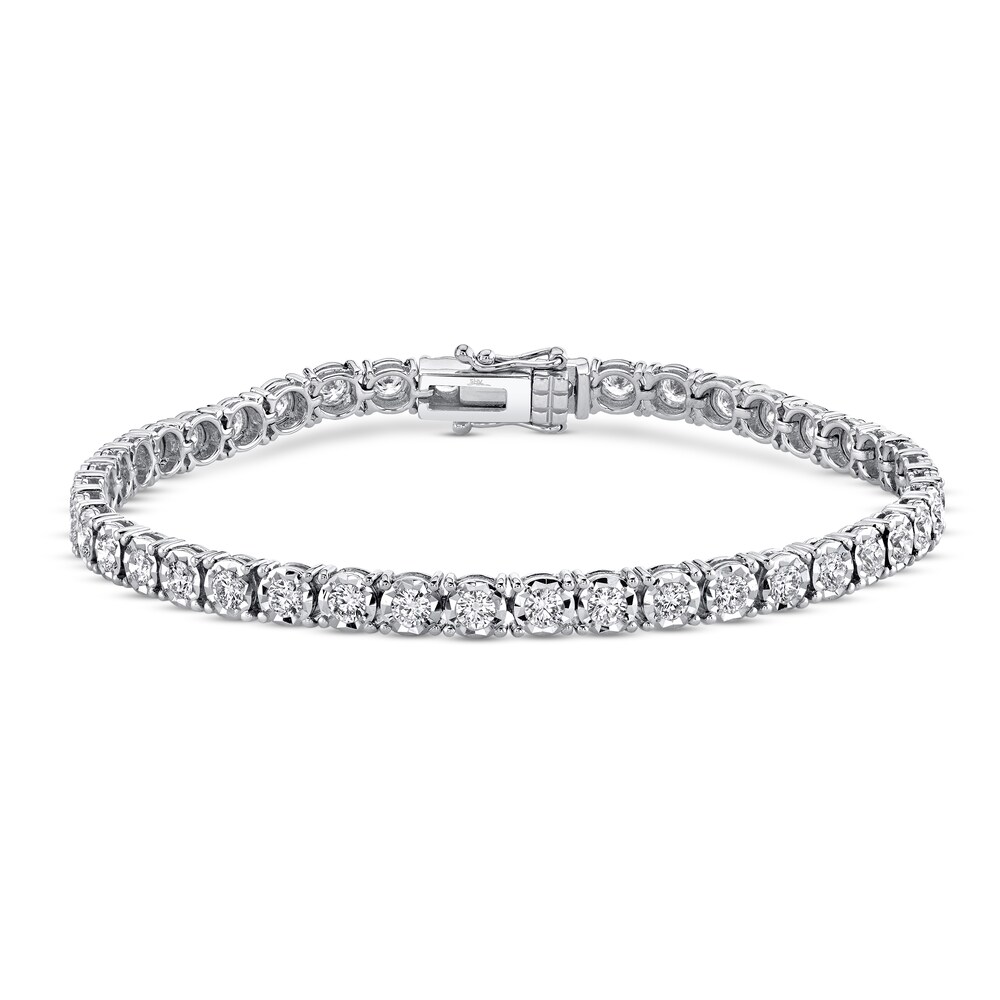 Shy Creation Diamond Bracelet 2-7/8 ct tw 14K White Gold SC55002952 MLgukAfl