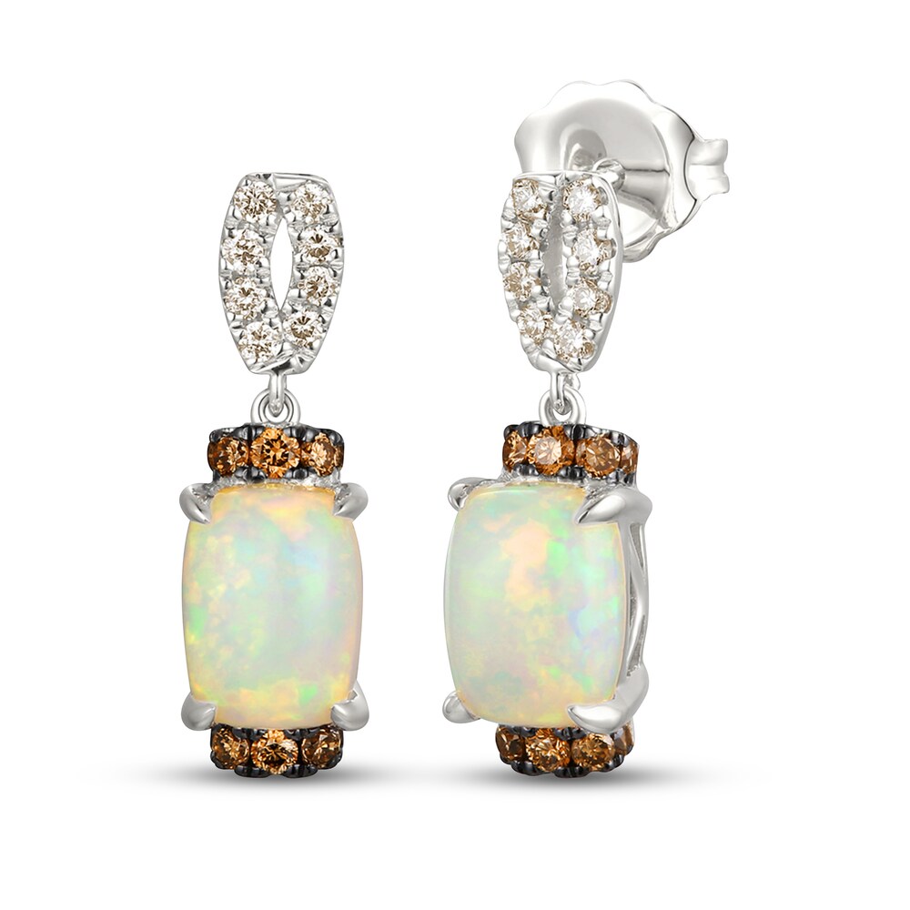 Le Vian Natural Opal Earrings 1/4 ct tw Diamonds 14K Vanilla Gold MZfn2b7o