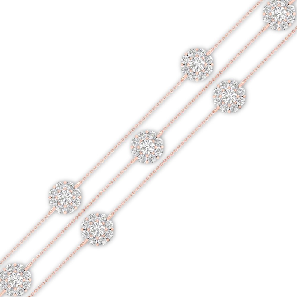 Diamond Bracelet 1 ct tw Round 10K Rose Gold MoQAAkQj