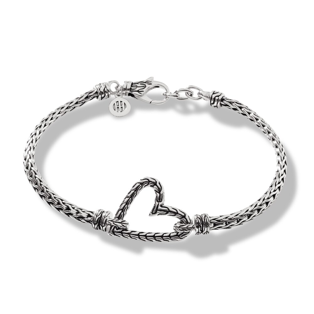 John Hardy Classic Chain Heart Bracelet Sterling Silver Mt0lqE4n