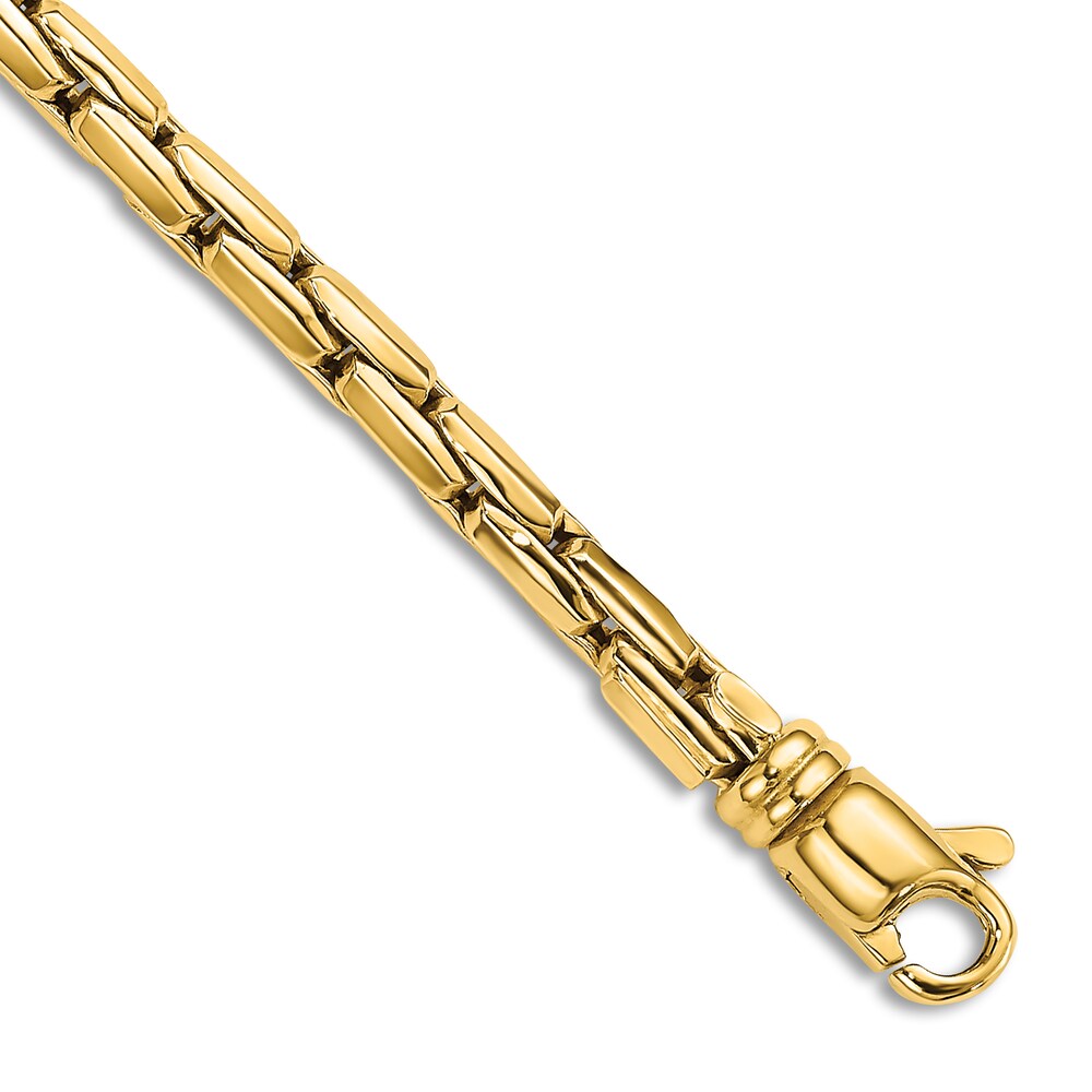 High-Polish Box Bracelet 14K Yellow Gold 7.5" NGVoBQjX
