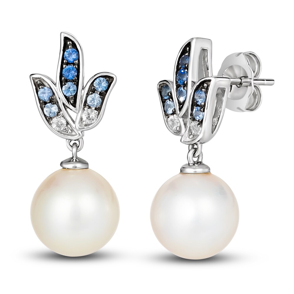Le Vian Natural Sapphire & Cultured Freshwater Pearl Earrings 14K Vanilla Gold NLl2bfKP