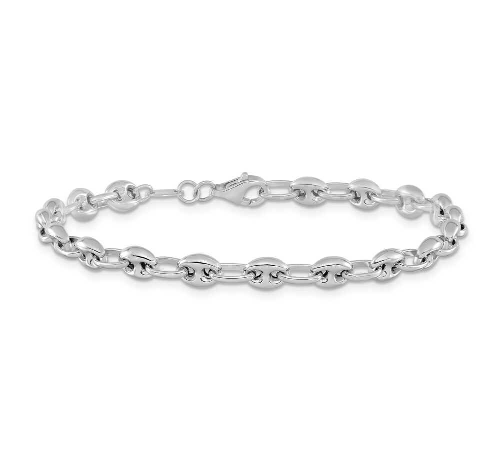 Link Bracelet 14K White Gold 7.5" NxmLLD2x