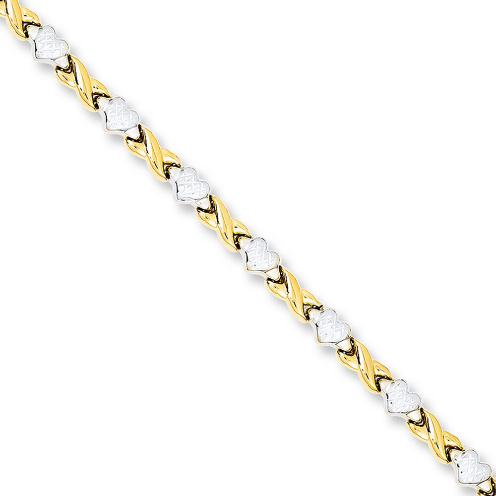 Heart Bracelet 14K Yellow Gold OEMmSyvE