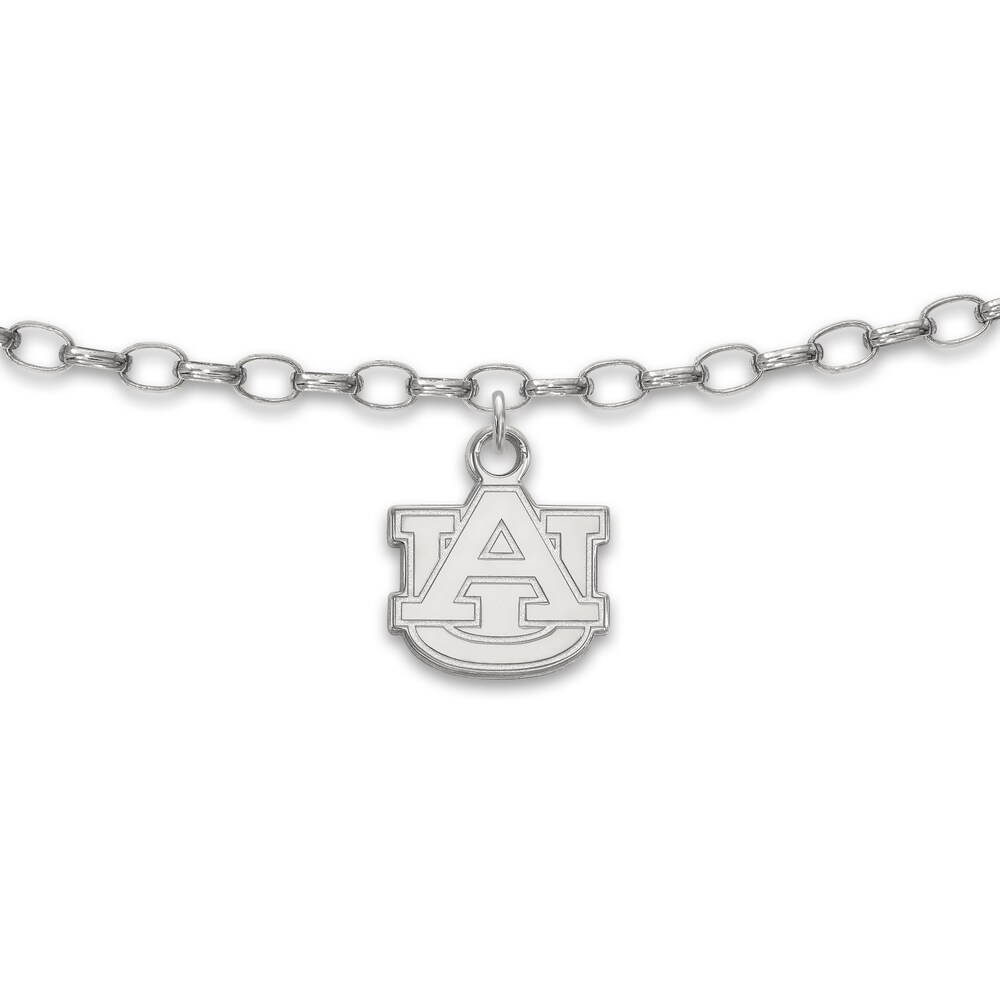 Auburn University Anklet Sterling Silver 9" PBOG1lmQ