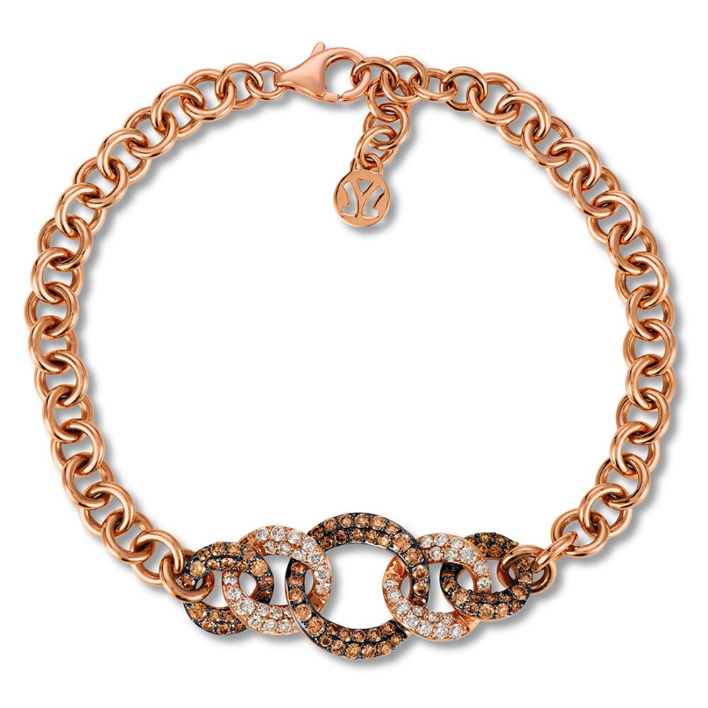 Le Vian Diamond Bracelet 1-7/8 ct tw 14K Strawberry Gold PHNAXp3k