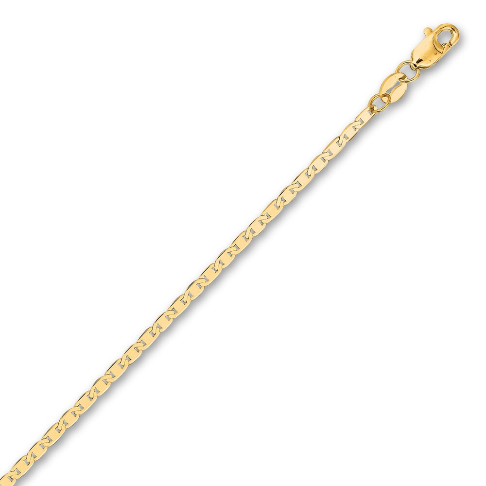 Mariner Chain Anklet 14K Yellow Gold 10" PM3bxPJ4