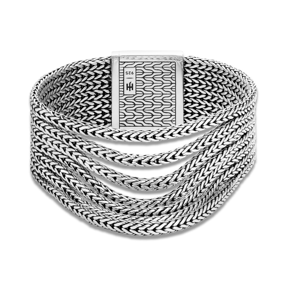 John Hardy Classic Chain Multi-Row Bracelet Sterling Silver - Medium PQTP8Mfk