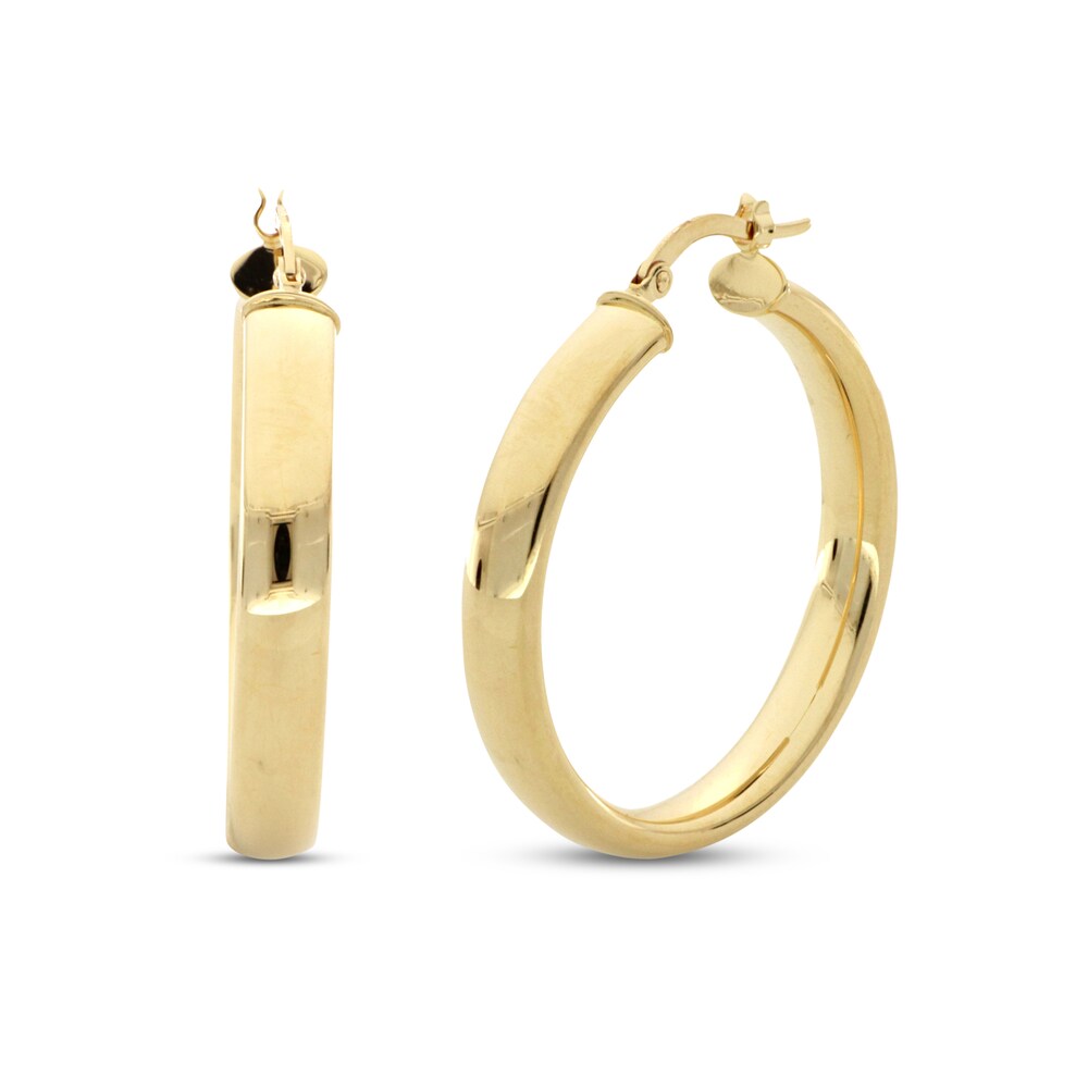 Hoop Earrings 14K Yellow Gold Pk8yr9Pr