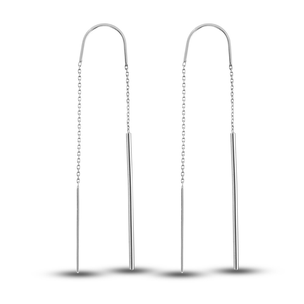 Stick Threader Earrings 14K White Gold Pv0tSJ6Z