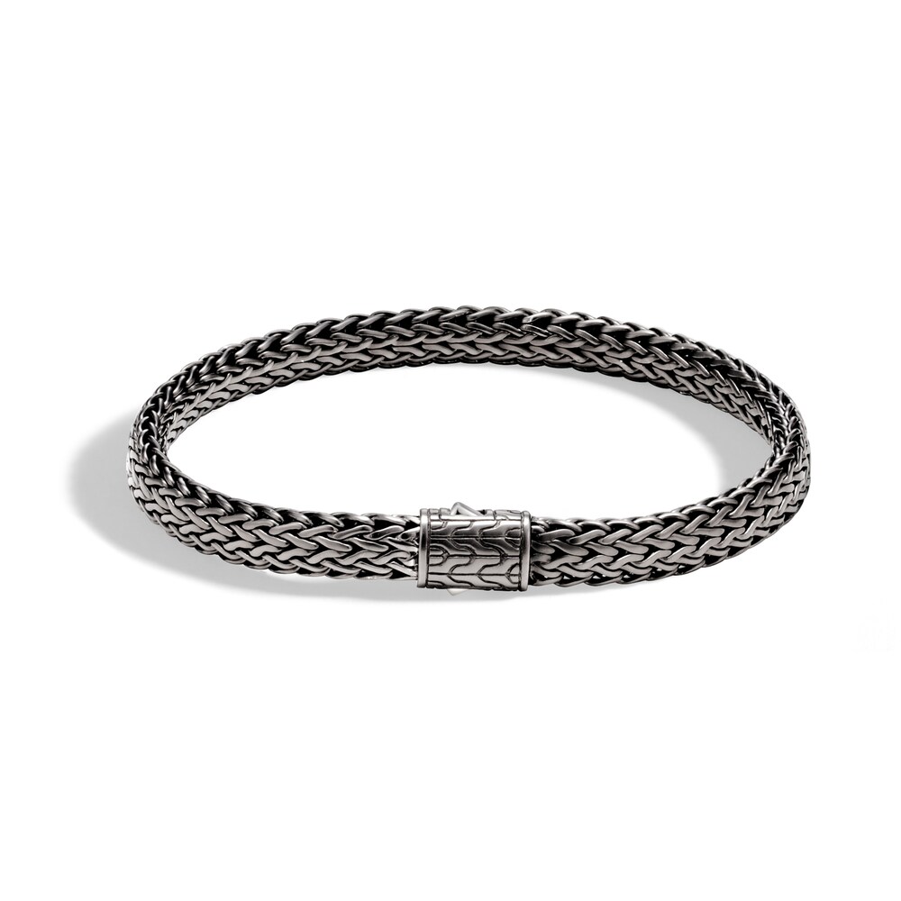 John Hardy Classic Chain 6.5MM Bracelet in Blackened Silver, Large PvQITepy