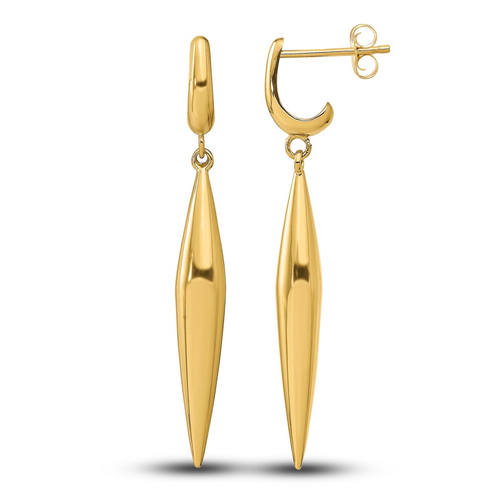 High-Polish Dangle Earrings 14K Yellow Gold Q3gDBAEu