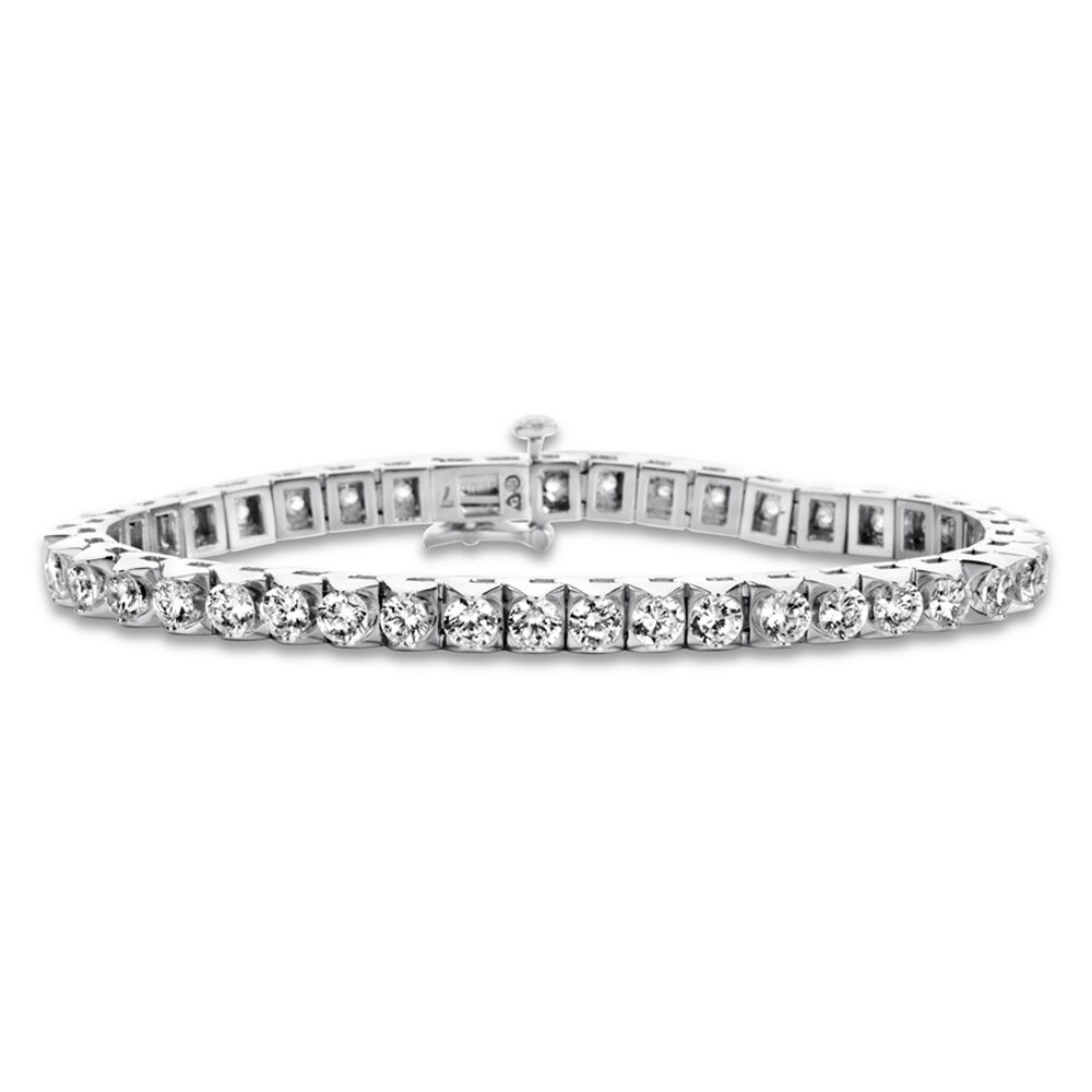 Diamond Tennis Bracelet 3 carats tw Round-cut 14K White Gold QIHf1i1h