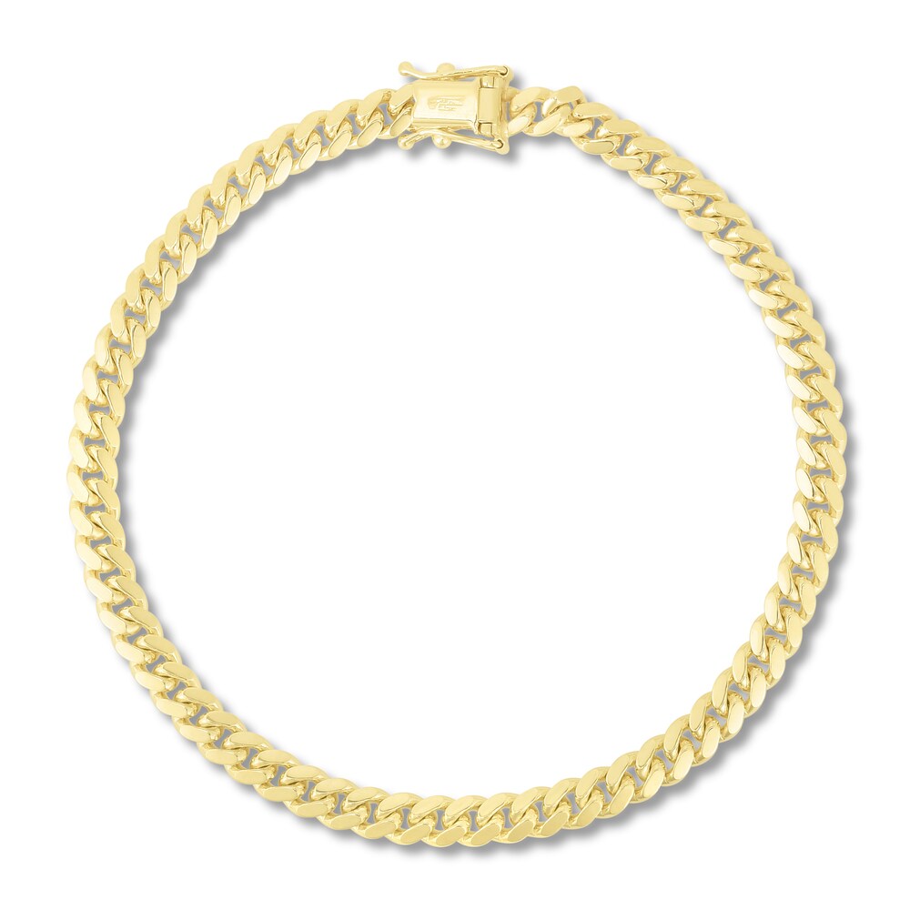 Miami Cuban Link Bracelet 14K Yellow Gold 8.5" QhhT3daT