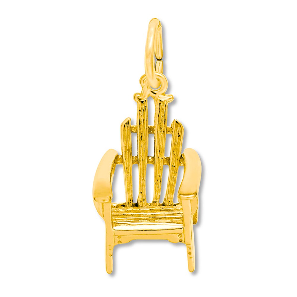 Adirondack Chair Charm 14K Yellow Gold Qoxq0tLL
