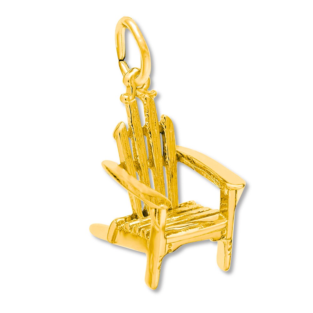 Adirondack Chair Charm 14K Yellow Gold Qoxq0tLL