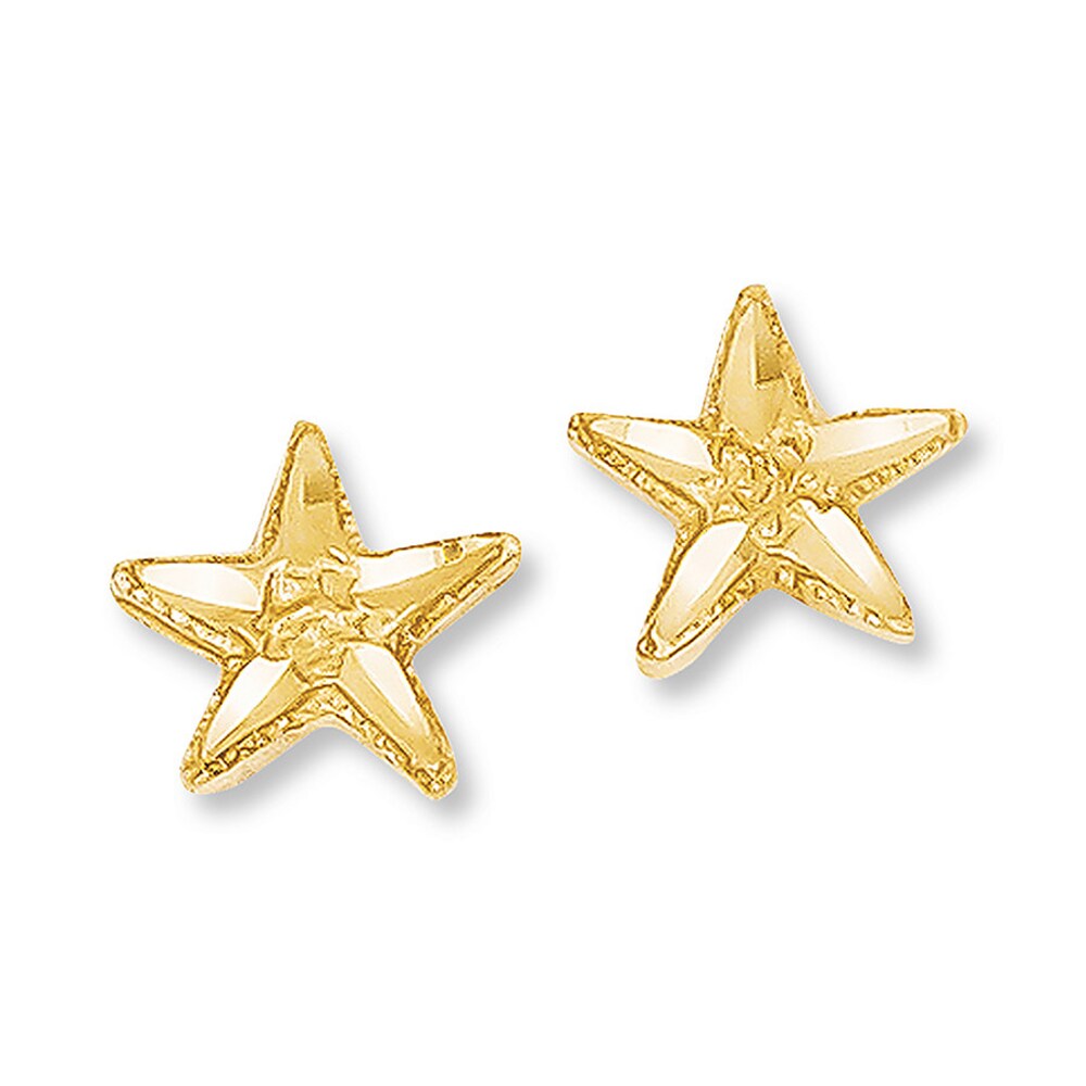 Starfish Earrings 14K Yellow Gold RAddamPh