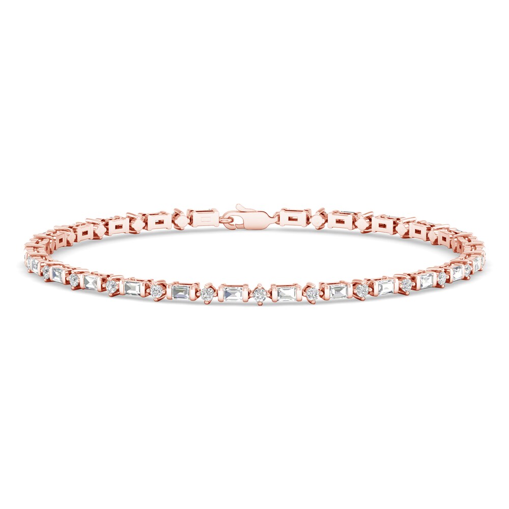 Diamond Bracelet 1 ct tw Round 14K Rose Gold RDZemXIP