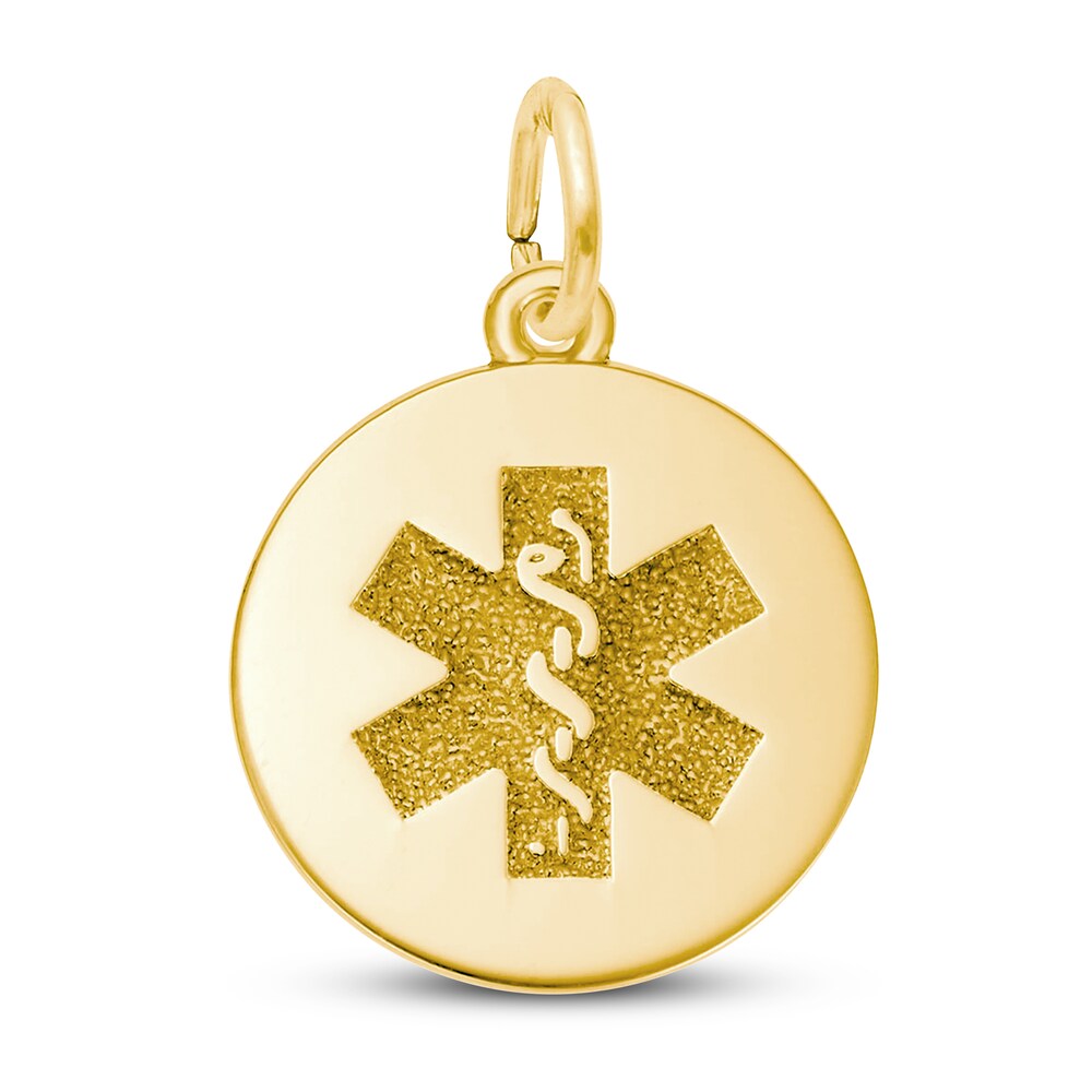 Medical Symbol Charm 14K Yellow Gold RJIgkHTz
