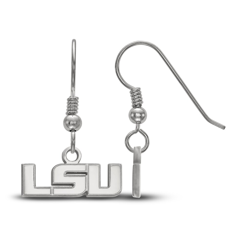 Louisiana State University Dangle Earrings Sterling Silver RsuZsyXX