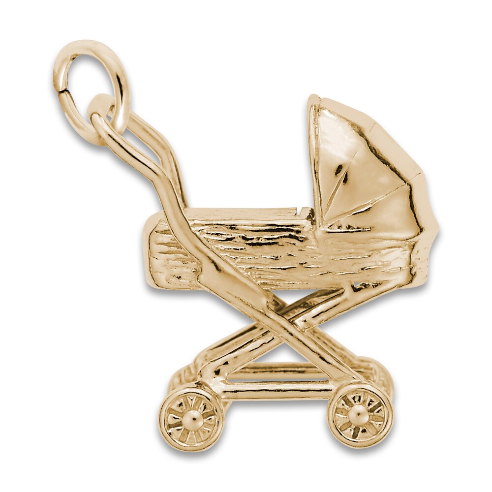 Baby Carriage Charm 14K Yellow Gold S3SAHFHC