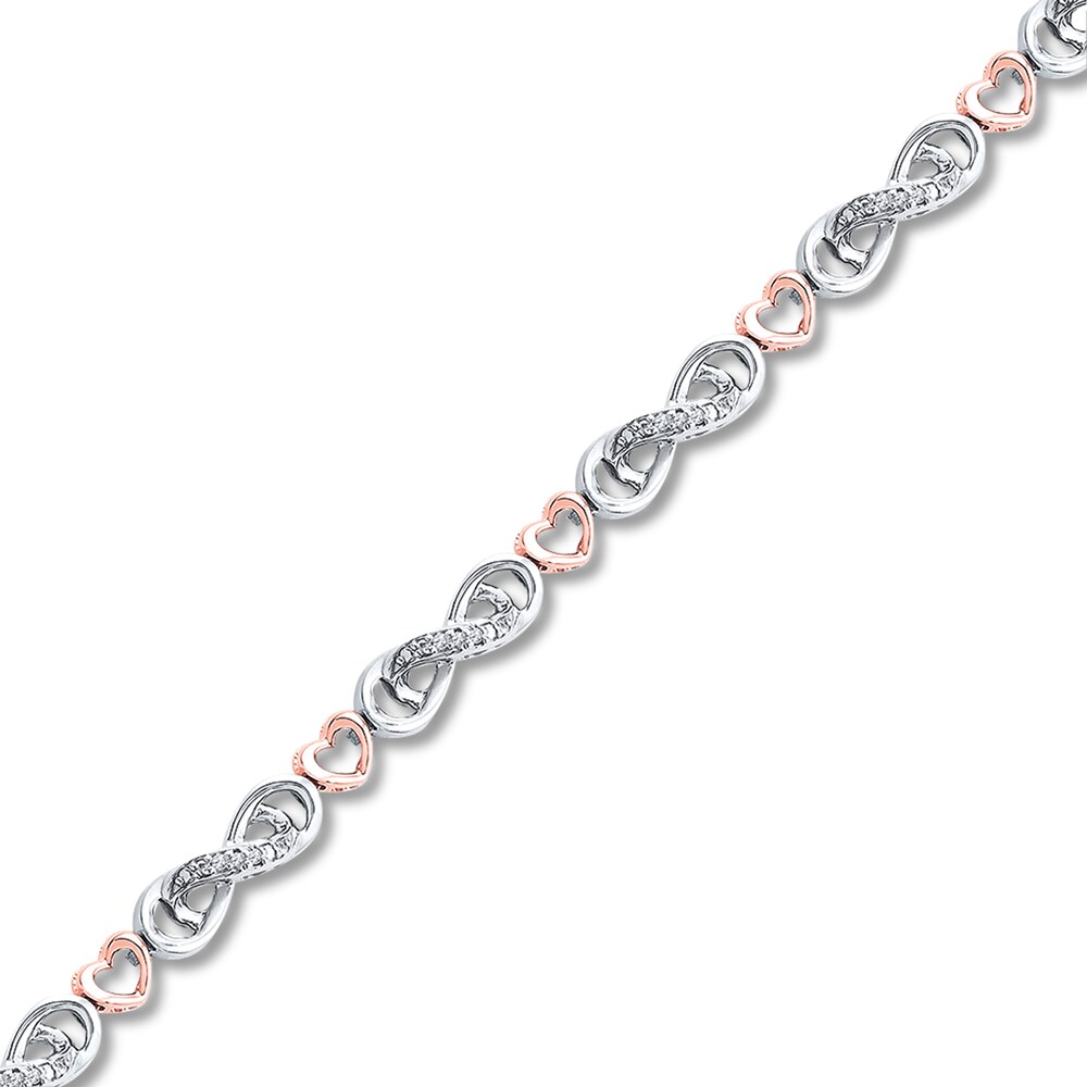 Infinity Bracelet 1/8 ct tw Diamonds Sterling Silver/10K Gold SJQYc5PB