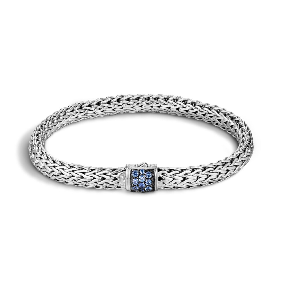 John Hardy Classic Chain 6.5MM Bracelet in Silver with Gemstone, Large SSZbR2Lv