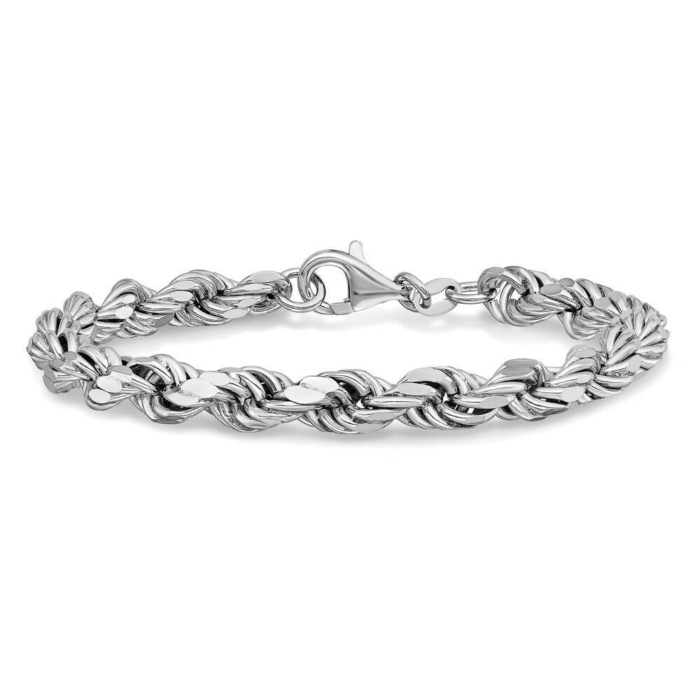 Rope Bracelet Sterling Silver SeNLEQoP