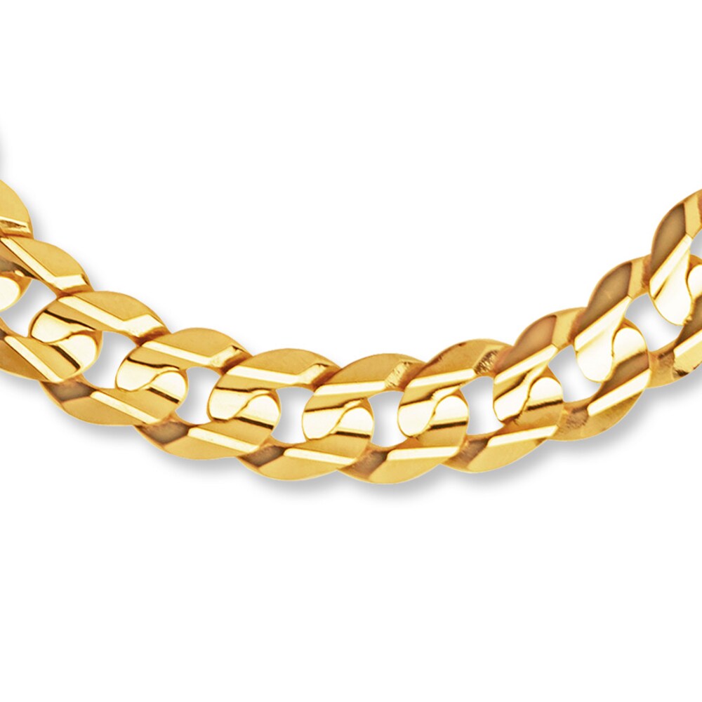 Curb Bracelet 10K Yellow Gold 9-inch Length TIcAFj3i